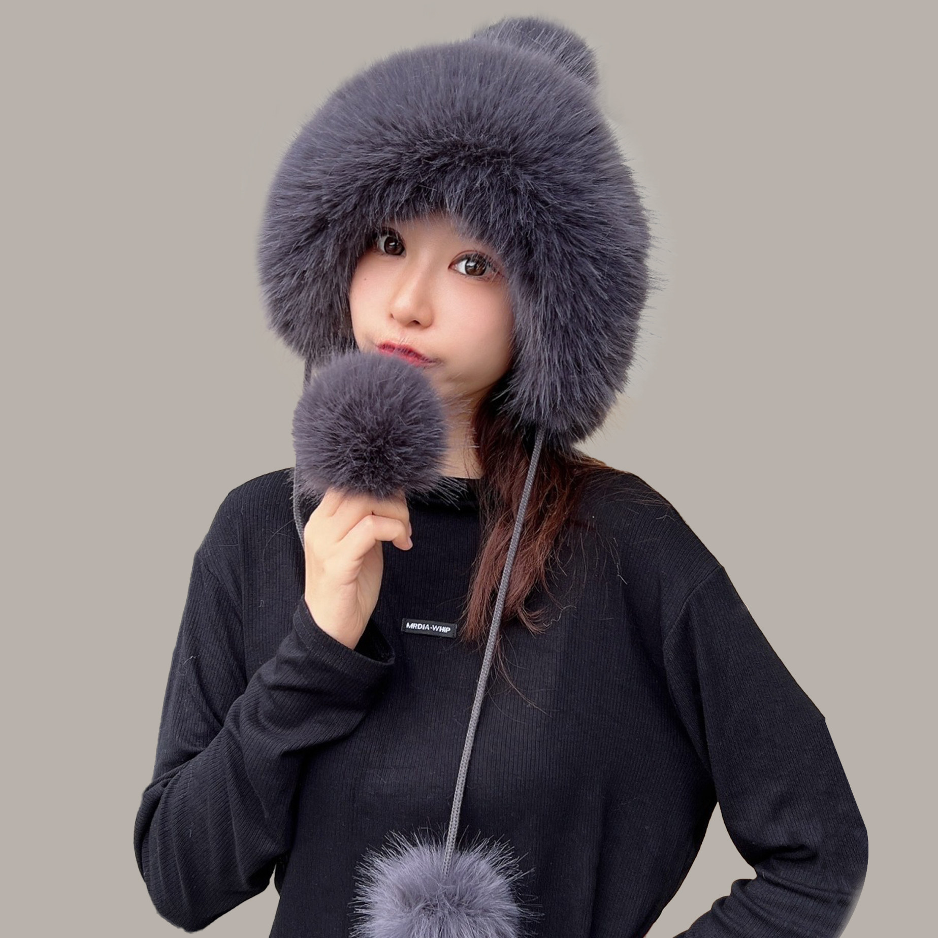 毛线编织护耳帽女秋冬兔毛雷锋帽仿狐狸毛保暖针织帽貂皮草帽子女,服饰配件/皮带/帽子/围巾,帽子,淘宝优惠券,粉丝福利购,淘宝优惠卷