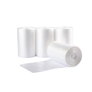 宾馆酒店专用客房用品一次性白色平口加厚中小号垃圾袋45家用透明