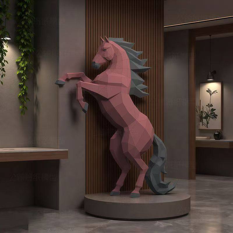 2026马年吉祥物动物手工作业diy纸模型 环创装饰立体大型落地摆件,家居饰品,落地摆件,淘宝优惠券,粉丝福利购,淘宝优惠卷