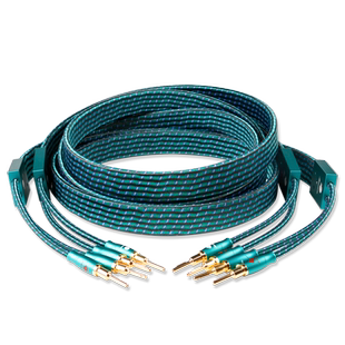 JIB德国蟒蛇原装进口绿水鬼系列单晶铜镀银加单晶铜绞合线芯胆机功放接音响音箱喇叭线扁线音频线GEB2308