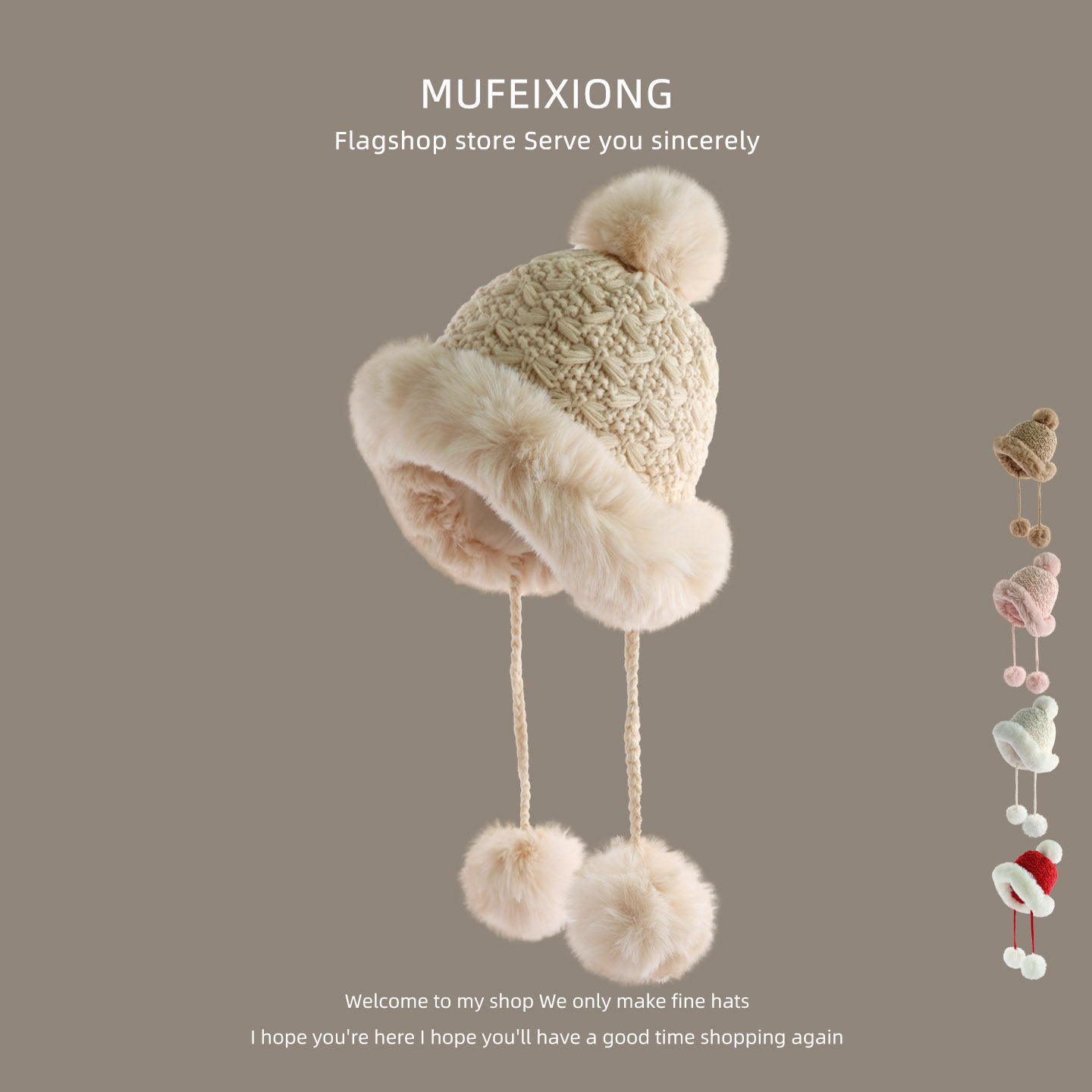 冬季儿童帽子东北防寒加厚护耳男孩保暖帽防风加绒毛线女童毛绒帽,童装/婴儿装/亲子装,帽子,淘宝优惠券,粉丝福利购,淘宝优惠卷