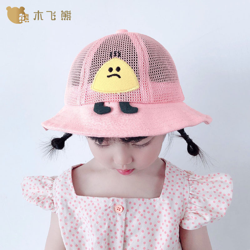 可爱超萌薄款网眼防晒遮阳帽子