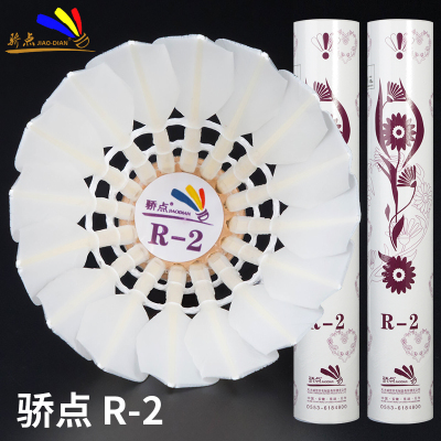 正品骄点羽毛球R2/R-2飞行稳定好手感耐打12只装比赛超级耐打ymq