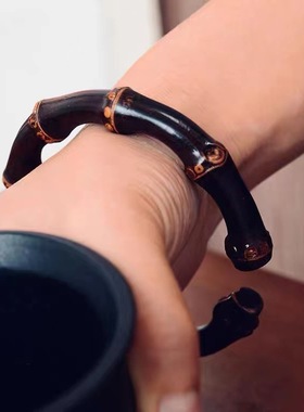 紫竹根手串易取下休闲精致精品