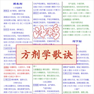 2025中医综合中医考研执业医师方剂学方歌PDF电子版