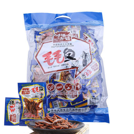 靖港古镇香辣味即食休闲小鱼仔干