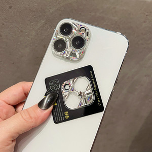 奢华适用苹果15水钻镜头膜iphone11后摄像头保护圈带钻13promax钢化镜头贴全覆盖12mini超闪14plus网红女新款