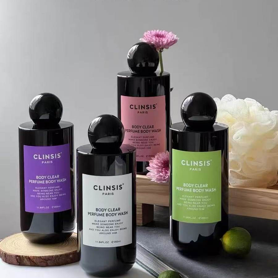 法国CLINSIS特调琥珀乌木香氛沐浴露身体乳温和去角质持久留香