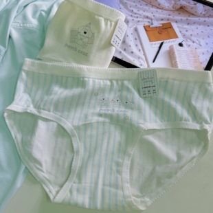 可爱快乐小狗 16cm加长档部内裤7A抑菌婴儿棉A类棉少女中腰三角裤