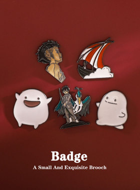 哇啦哇啦同款周边徽章可爱日系动漫宫崎骏胸针小众设计百搭别针