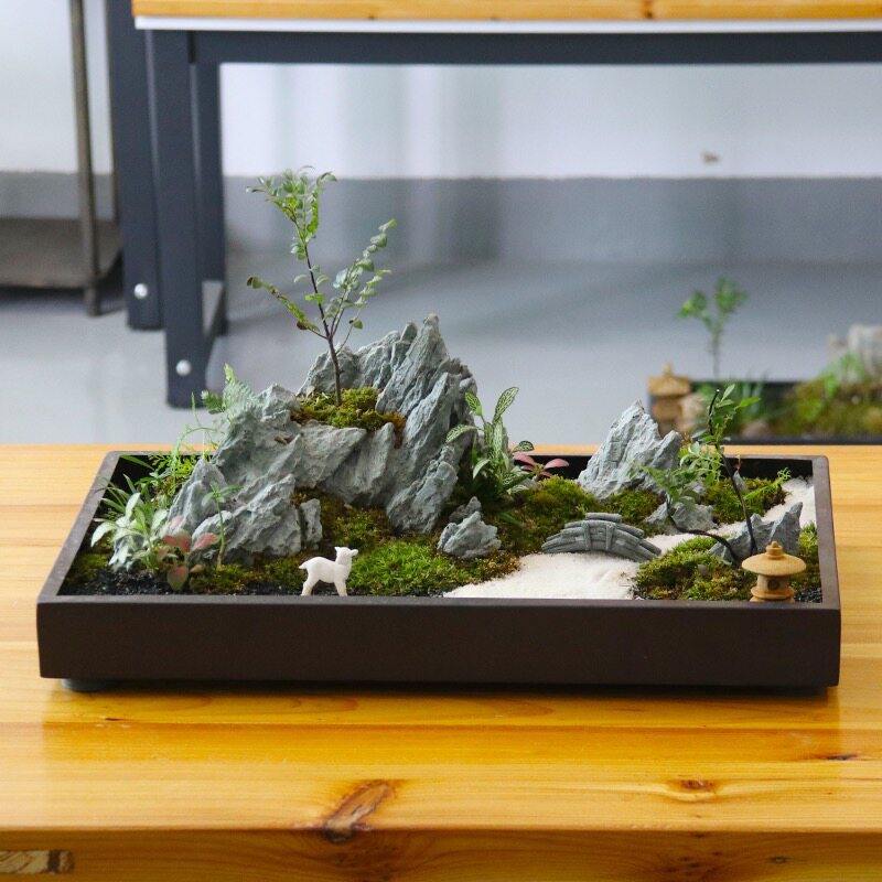 大型盆景花盆方形铁客厅阳台斯堪的纳维亚风格无障碍豪华简单微型