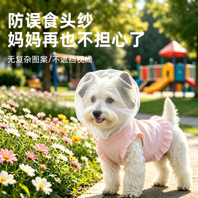 狗嘴套狗狗头套防乱吃防误食头纱