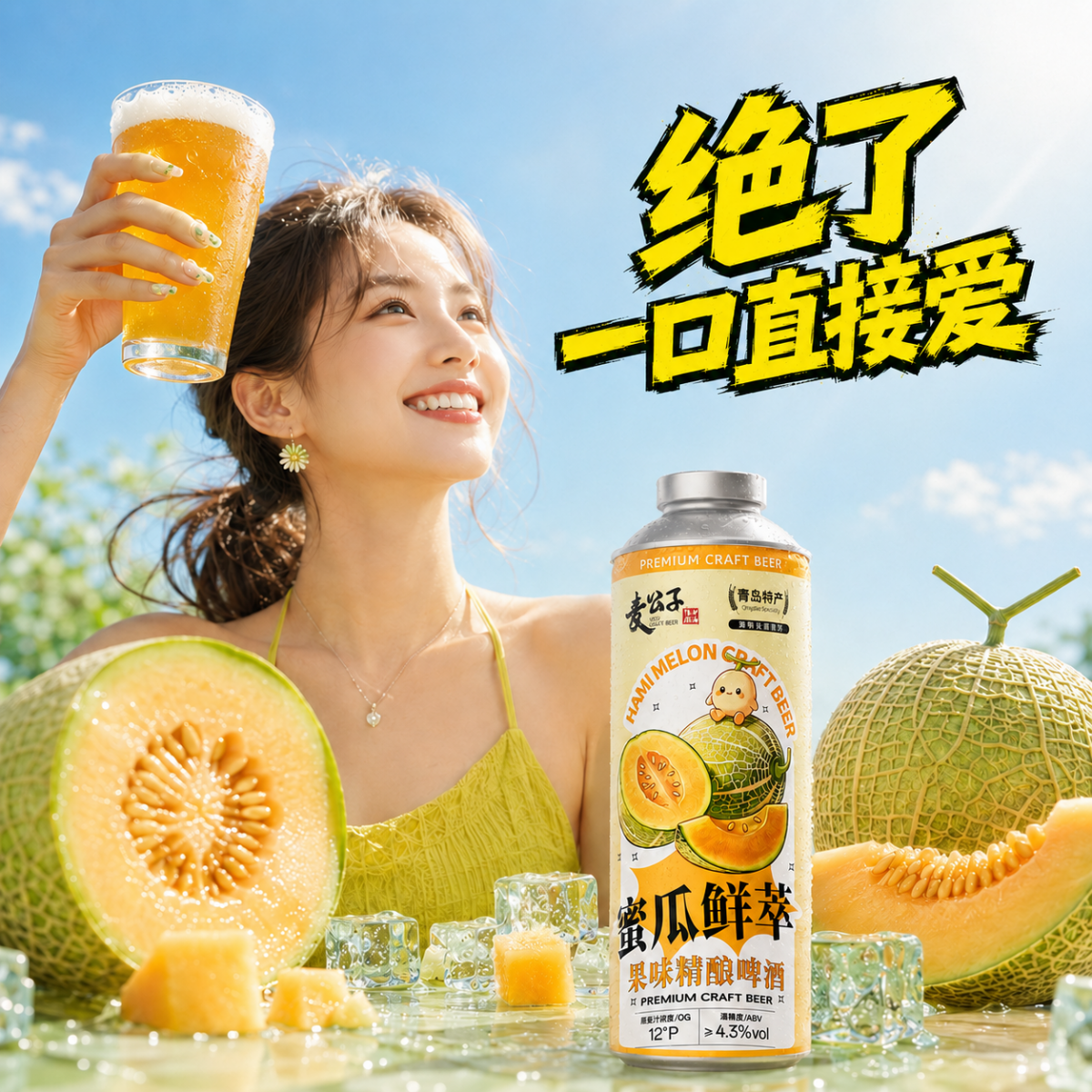 青岛特产精酿原浆啤酒黄啤白啤黑啤百香果啤茶啤1L装整箱扎啤礼盒