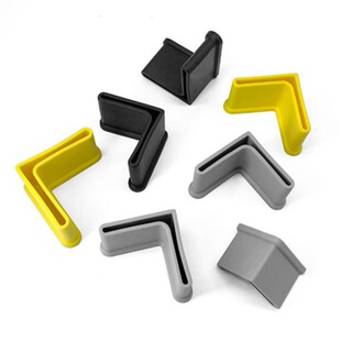 现货厂家三角铁脚套脚垫三角铁外套橡胶脚套  广州兴栊家具配件