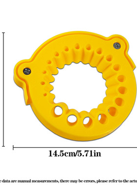 黄色圆盘磨钻头支架100型角磨机钻头打磨支架3.5-12.5mm钻头打磨