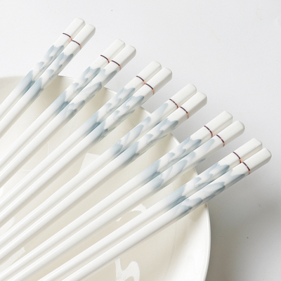 陶瓷筷子家用高档新款中式复古抗菌防霉防滑潮食品级耐高温家庭装