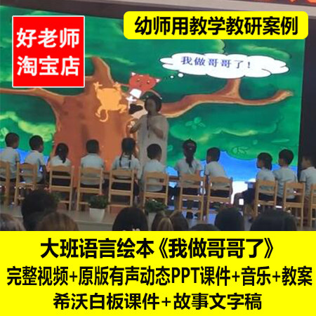 幼儿园幼师名师优质公开课例大班教师资格证/教师招聘