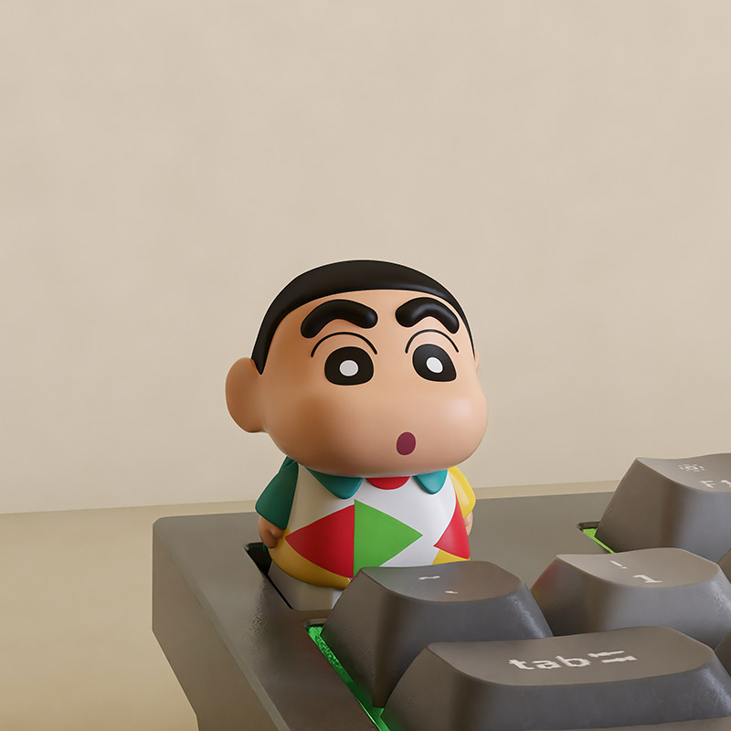 2025新款蜡笔小新esc个性键盘帽装饰家用办公适用十字轴电竞键盘