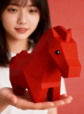 2026年春节红色马年限定的吉祥物本命年礼物工位氛围公司礼品摆件