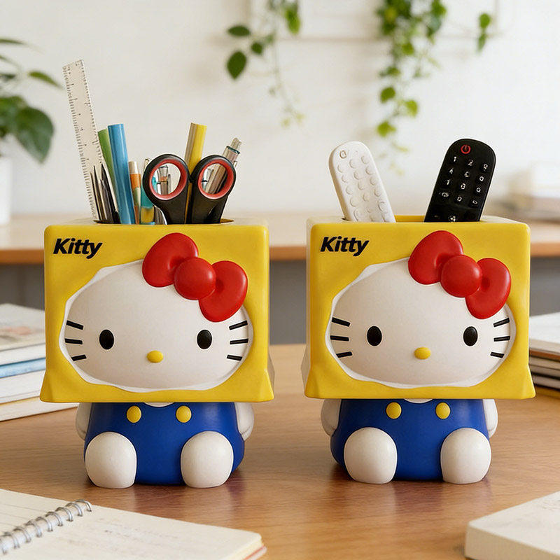 儿童床头柜卡通HelloKitty笔筒收纳盒送朋友生日装饰杂物收纳摆件