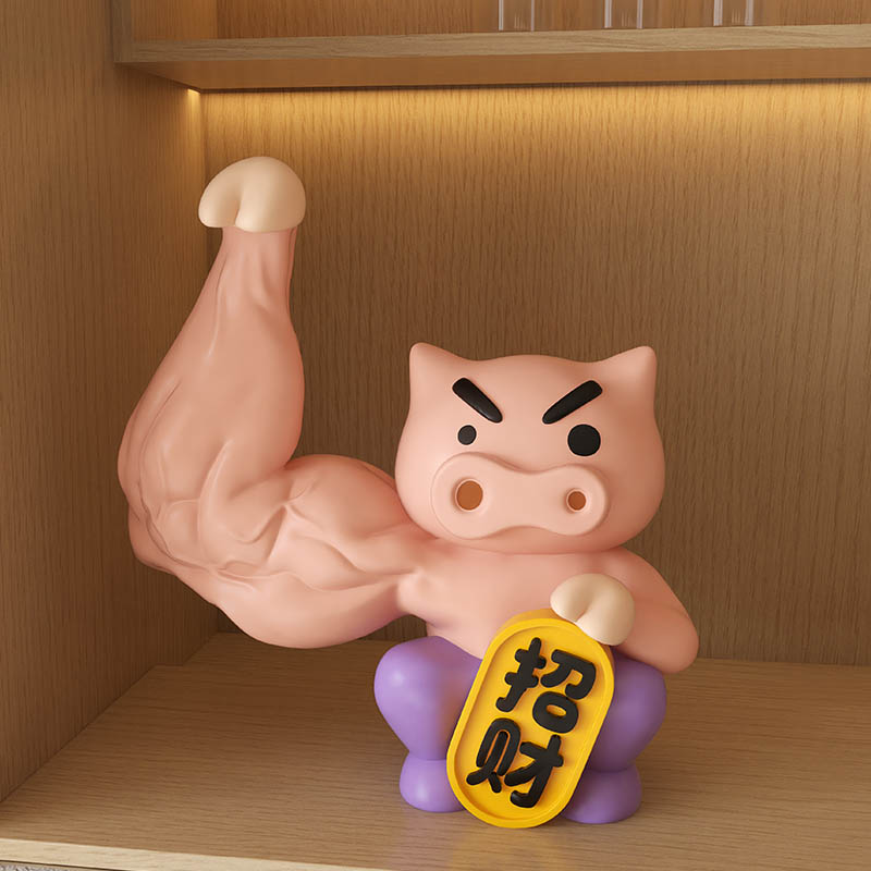 肥嘟嘟左卫门开业礼物店铺前台客厅办公室桌面装饰品招财送人摆件