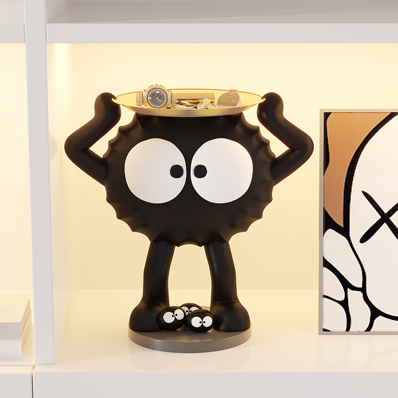 煤球客厅玄关钥匙收纳托盘