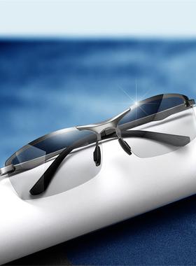 德国智能感光日夜两用变色太阳眼镜夜视镜开车专用驾驶钓鱼男墨镜