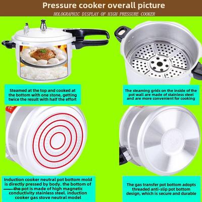 防爆高压锅正品电磁炉压力锅高压锅家用特价燃气两用18-36可选