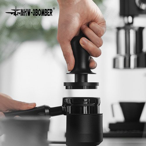 MHW-3BOMBER轰炸机黑曜系列 30磅恒力压粉锤 意式咖啡压粉器58mm