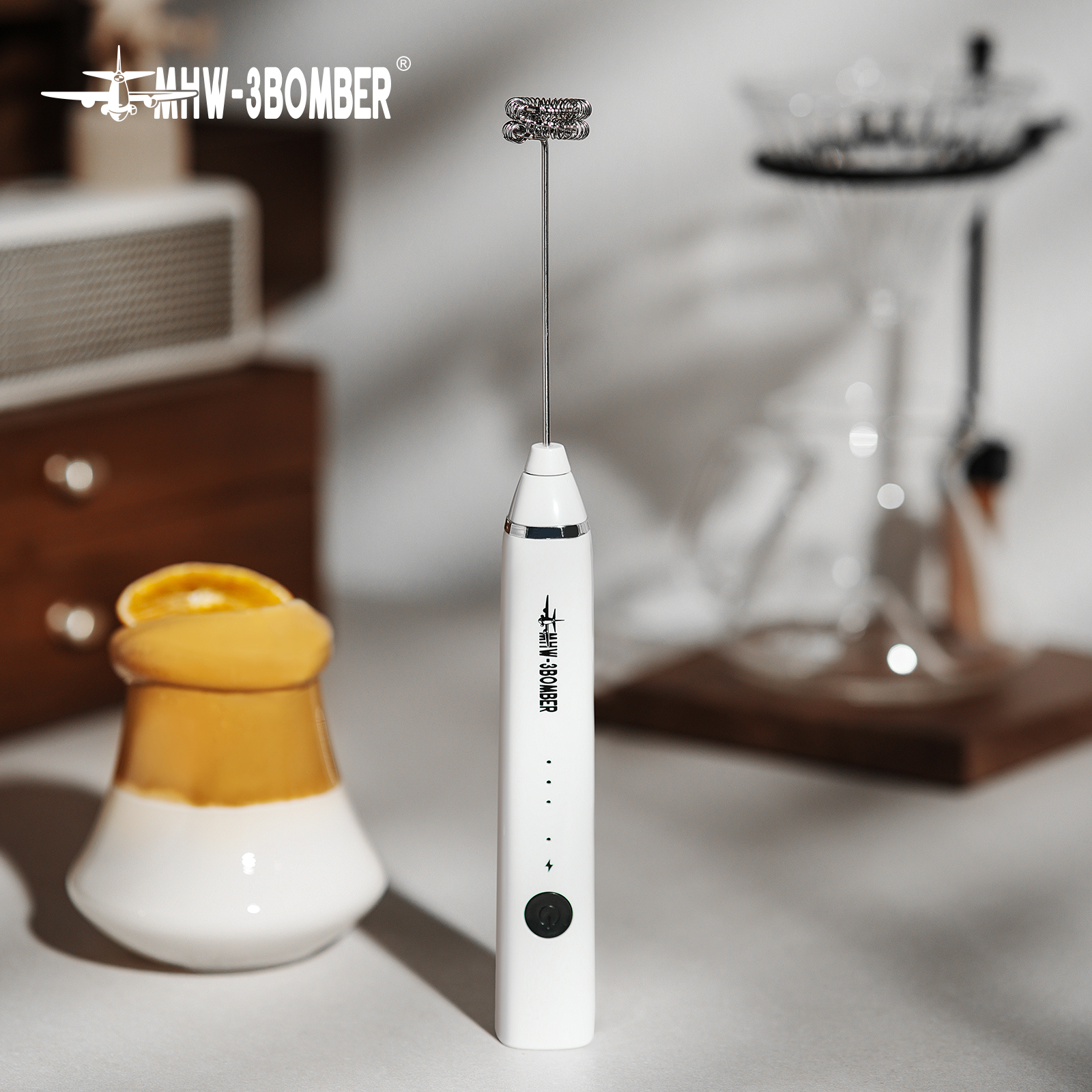 轰炸机咖啡打奶泡器电动打蛋器