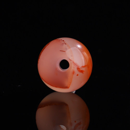 南红玛瑙冰飘荔枝冻大孔珠