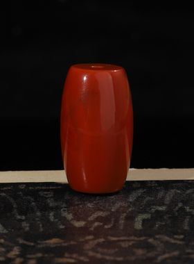 毕业级南红玛瑙桶珠火焰纹长度21.7mm*直径13mm JCT1 一物一图