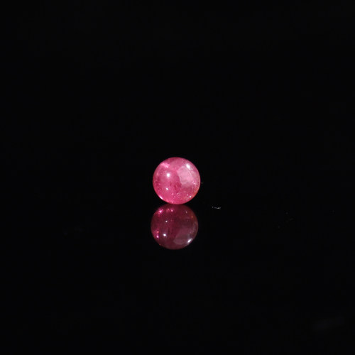 天然红碧玺散珠子电气石圆珠5mm