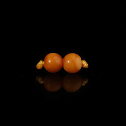 保真毕业级古董老蜜蜡散珠圆珠