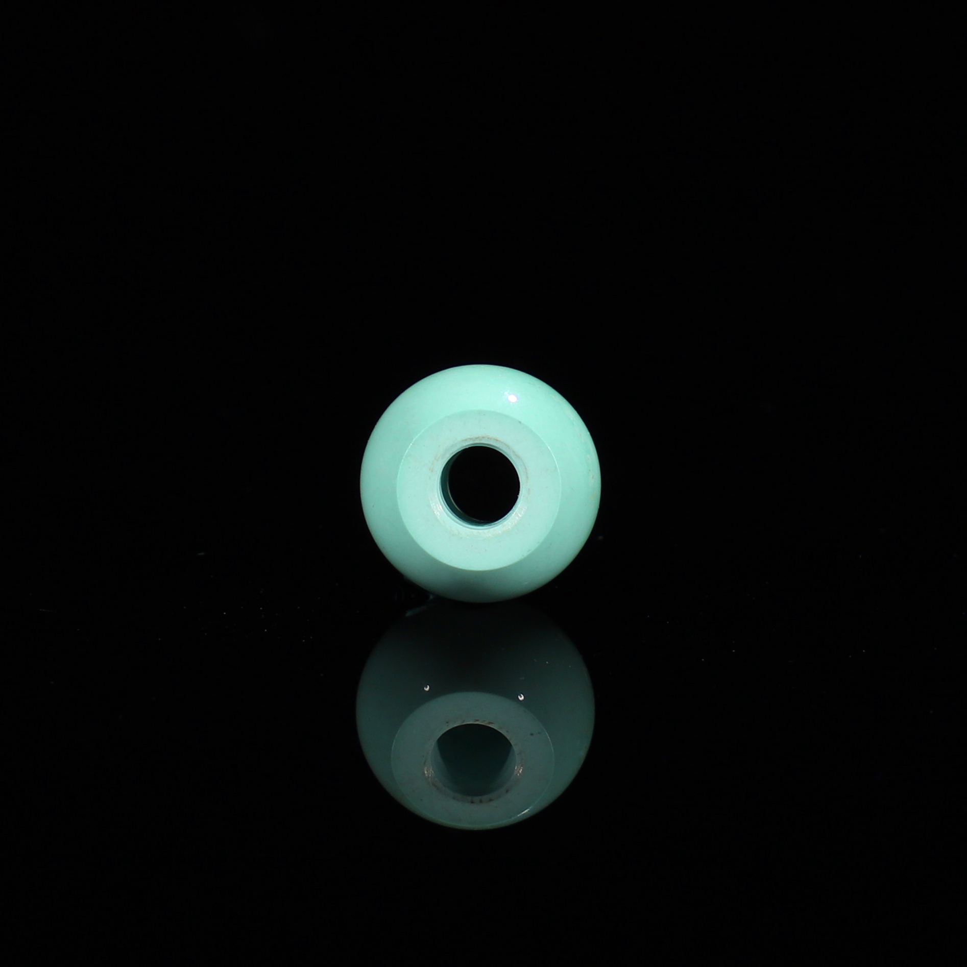 绿松石鼓珠大孔苏工工艺精修孔道