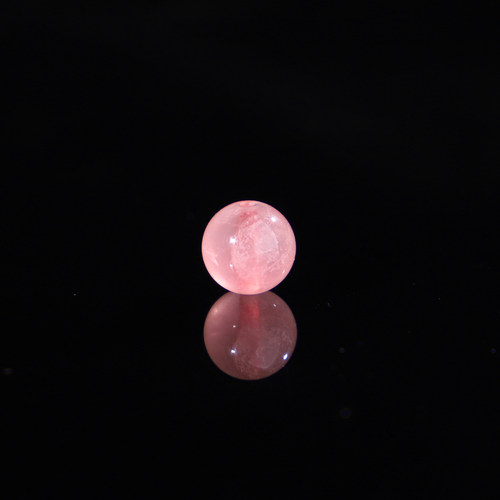 天然粉红色碧玺散珠5.6mm