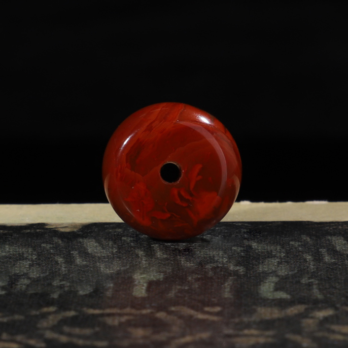 凉山南红玛瑙隔珠牛血红隔片