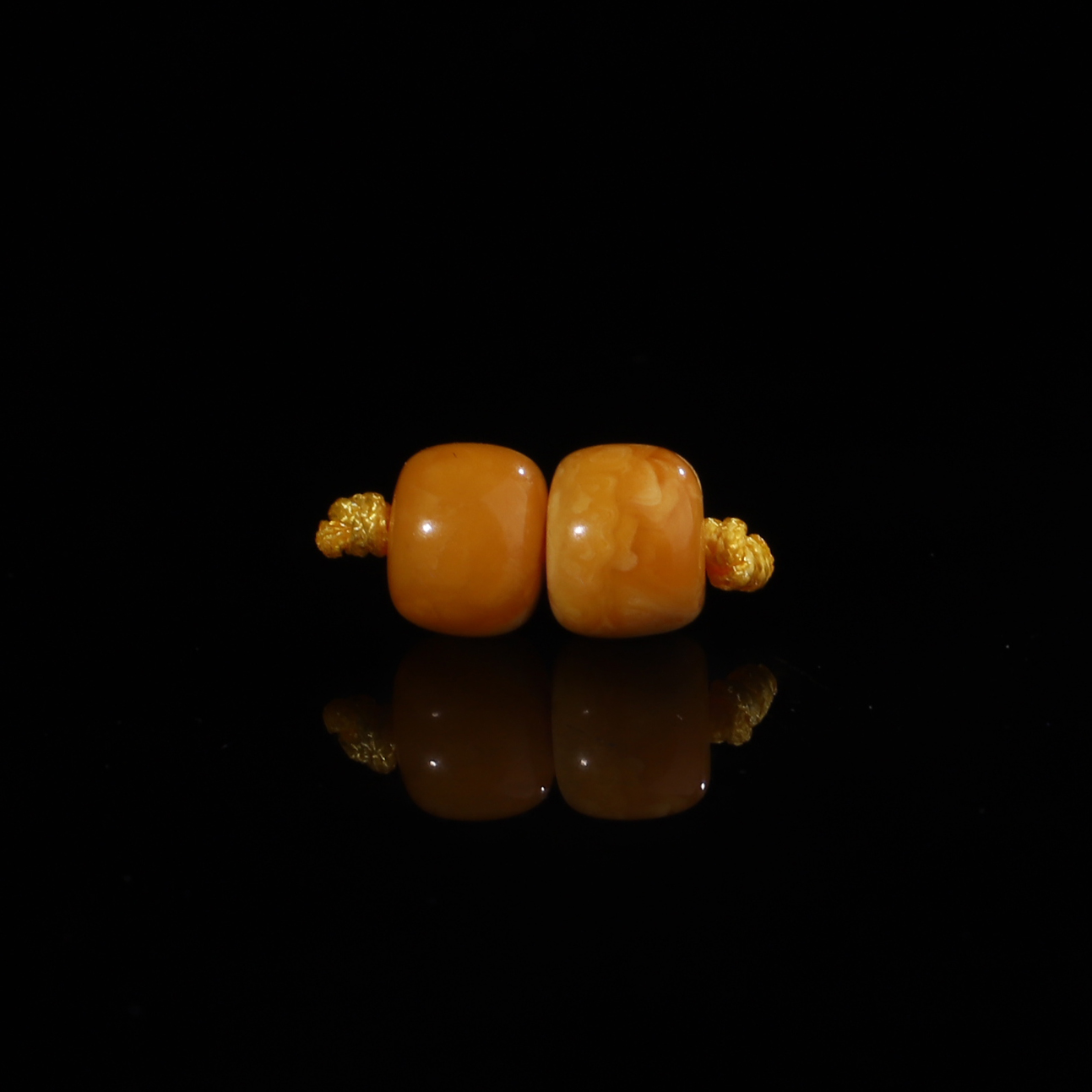 天然毕业级老蜜蜡老型珠6.8mm