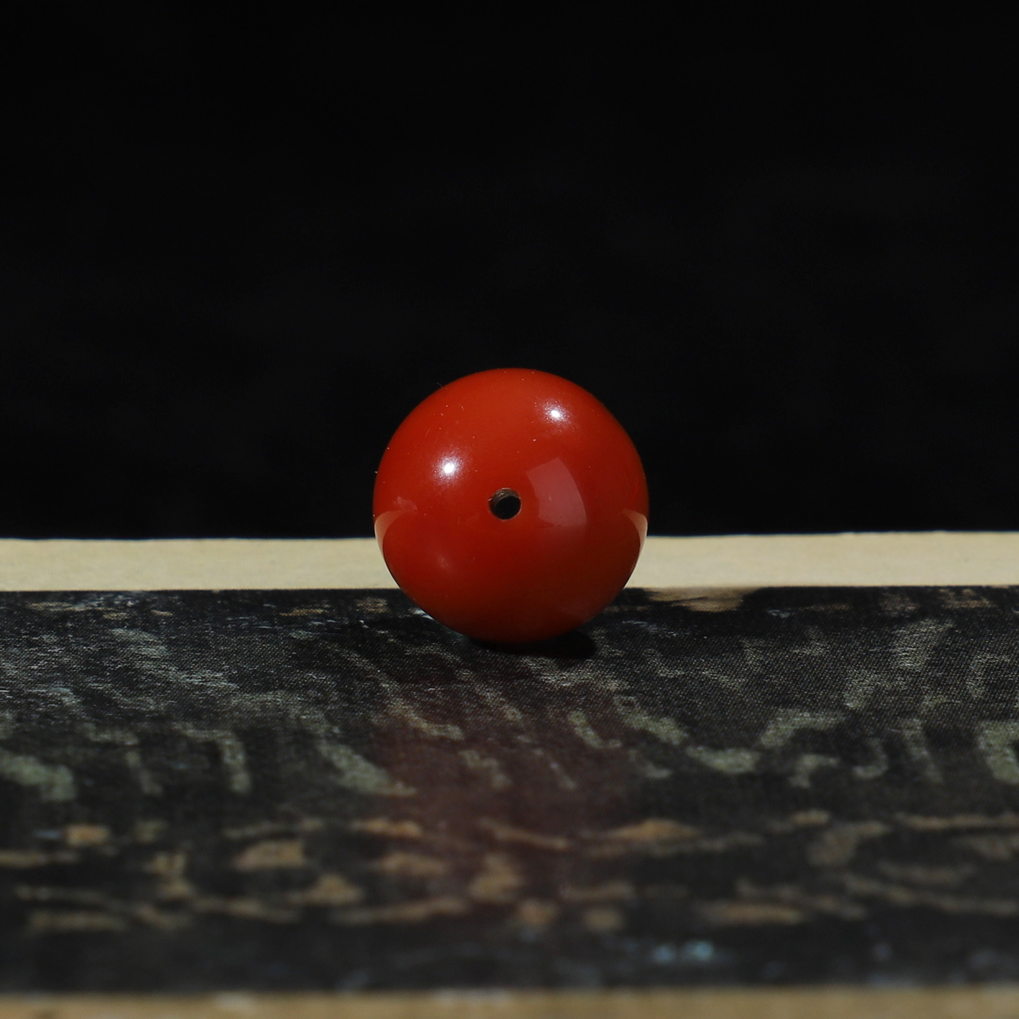 毕业级凉山瓦西南红玛瑙单珠10mm散珠柿子红磨砂南红串珠满色满肉