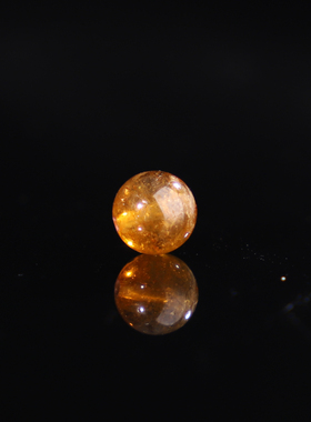 天然黄色碧玺散珠子手链diy7.5mm串珠 一物一图 95号