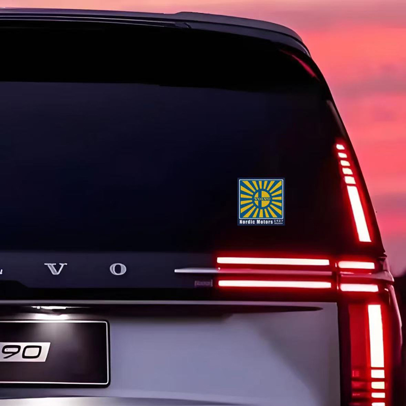 Nordic Motors方形沃尔沃贴纸源自北欧主题车贴VOLVO车玻璃装饰
