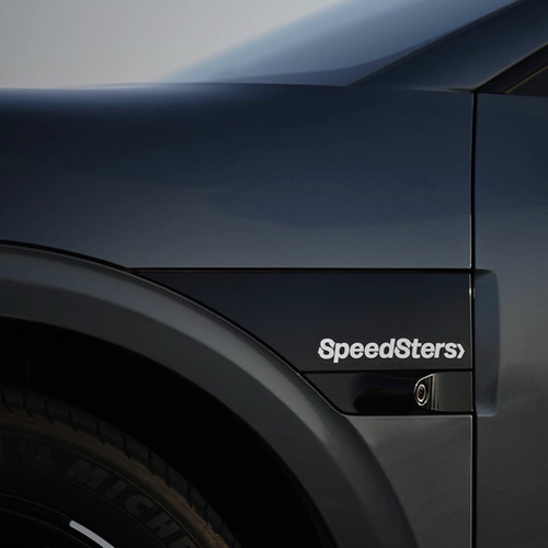 极速拍档SPEEDSTERS创意汽车装饰贴纸S图标车窗车玻璃贴镂空车贴