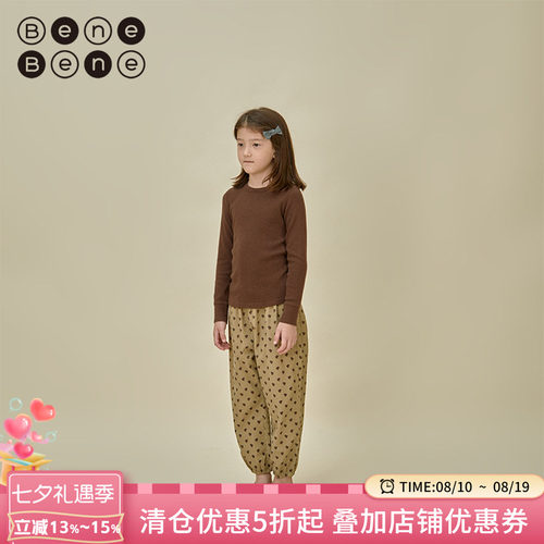 韩国灯芯绒裤子BeneBene