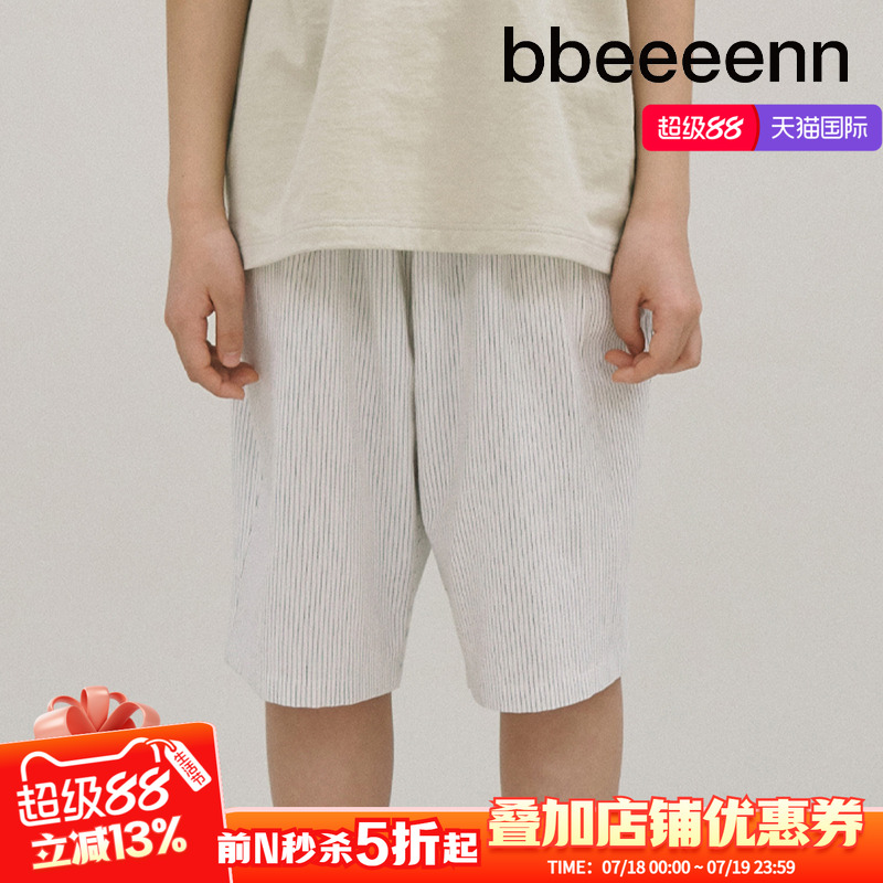 bbeeeenn短裤棉麻休闲裤