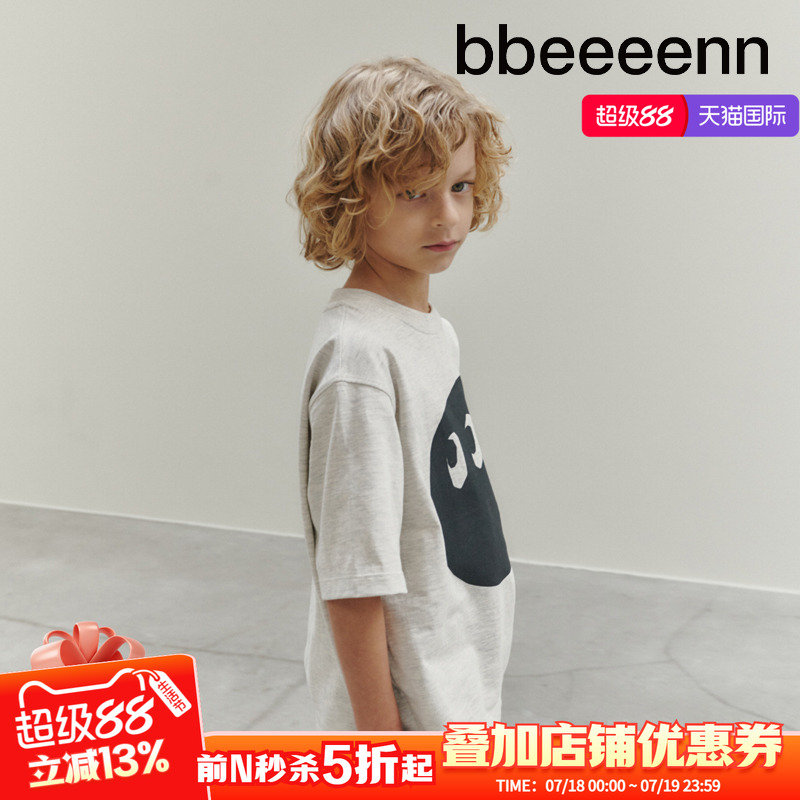 bbeeeenn圆领短袖T恤柔软透气