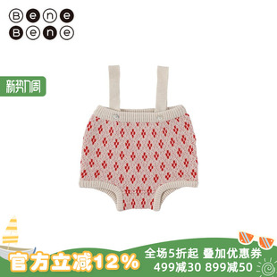 男女宝宝加厚灯笼裤 benebene韩国童装 婴儿针织背带裤 新款 冬季