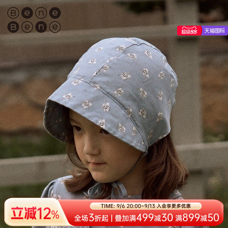 benebene韩国童装22年儿童遮阳帽图片