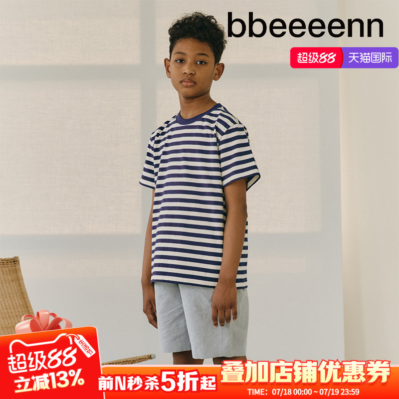 bbeeeenn圆领短袖T恤透气舒适