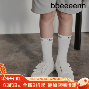 bbeeeenn舒适纯棉内里帆布鞋夏季新款男女童魔术贴低帮小白运动鞋