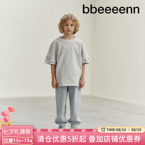 bbeeeenn圆领短袖宽松舒适简约